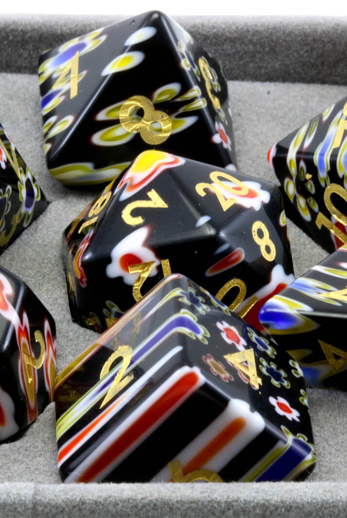 Fused Art Glass Dice