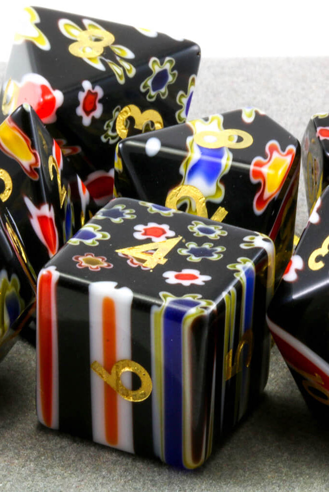 Fused Art Glass Dice 2