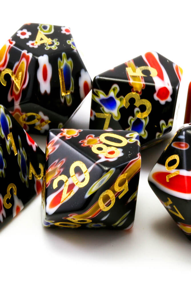 Fused Art Glass Dice 3