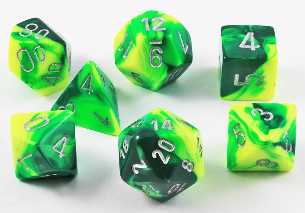 Gemini Dice Green Yellow
