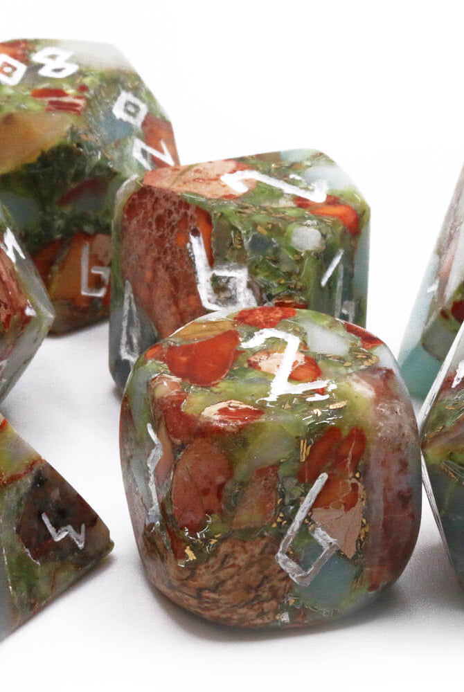 Beautiful gemstone dice