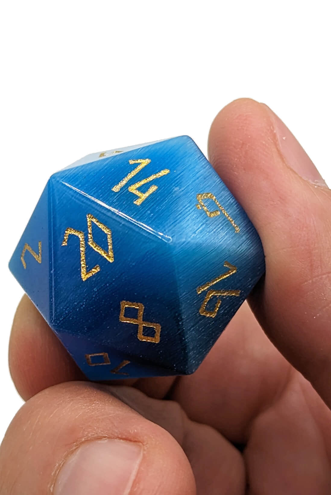 Blue Cats Eye dice for ttrpg games