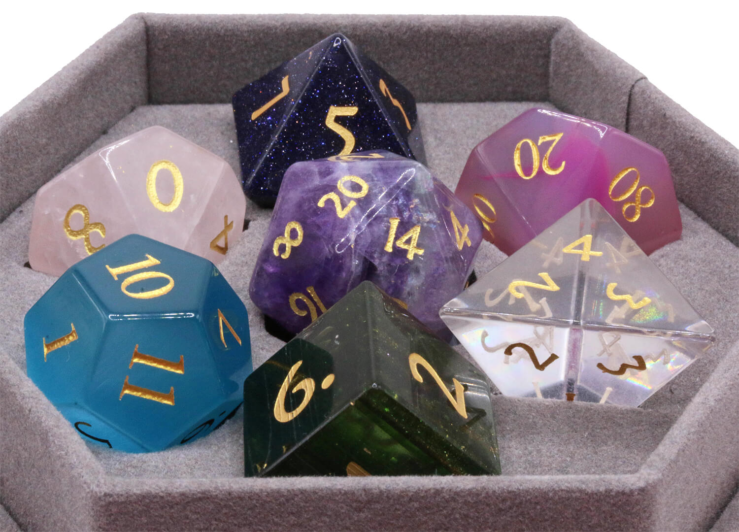 Random Gemstone Dice Assortment