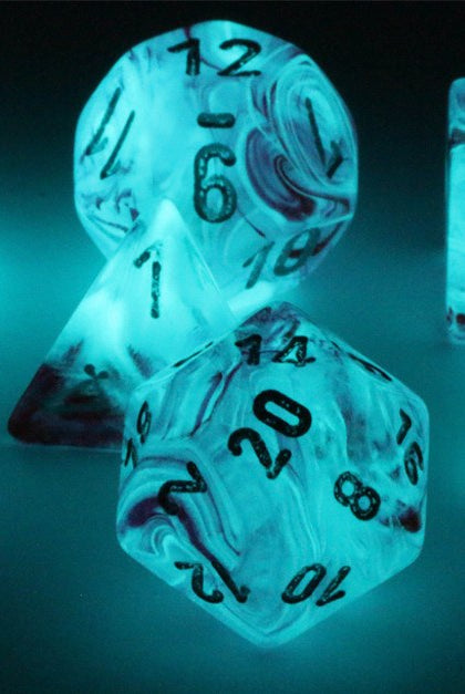 ghostly glow rpg dice