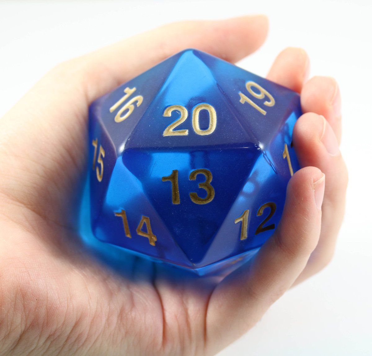 Giant d20 Sapphire Blue