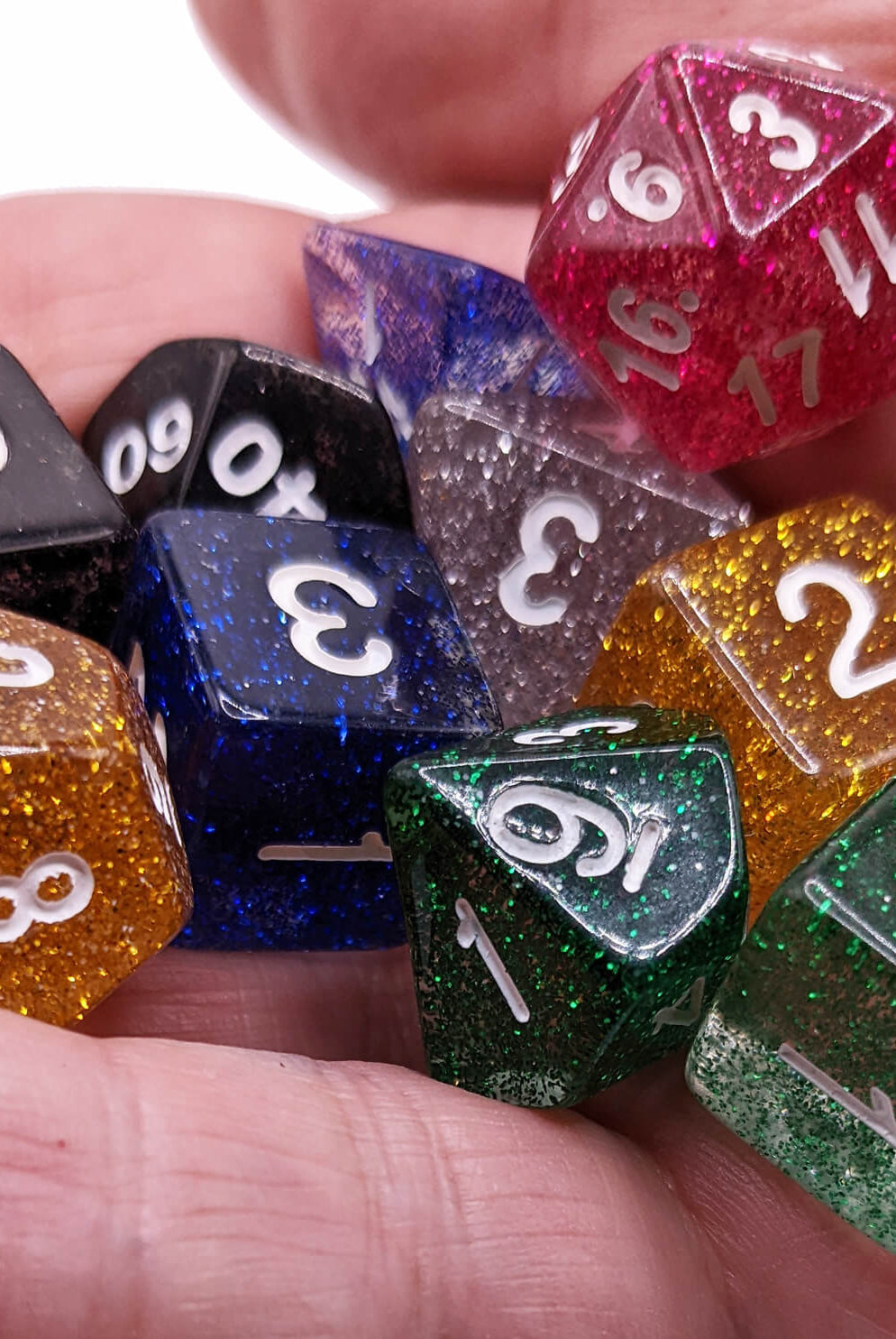 Assorted Glitter Dnd Dice 2
