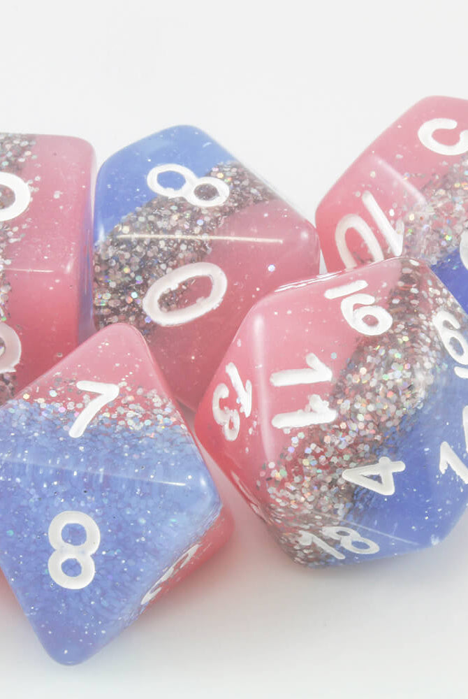 Confetti dice cotton candy