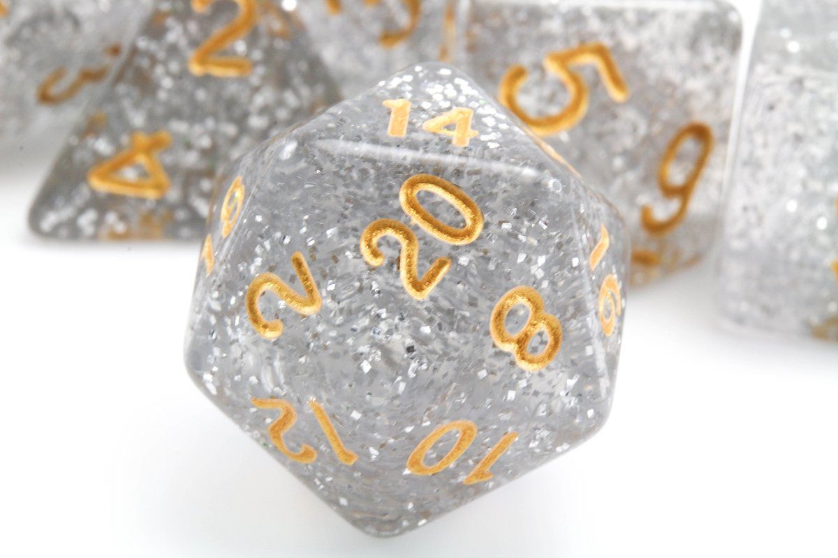 glitter dice d20