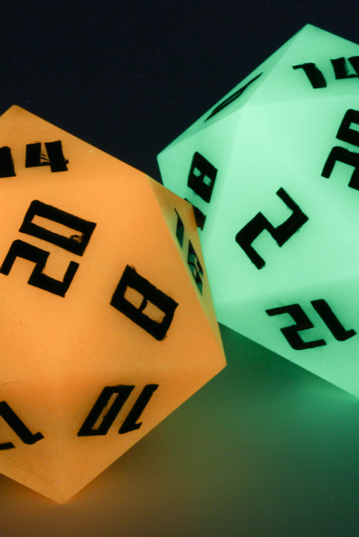 Giant glow d20
