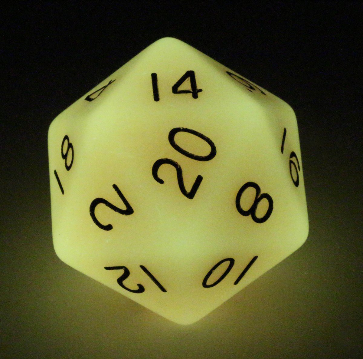Giant Orange Glow in the Dark Dice