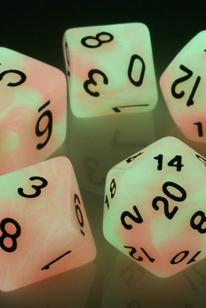 awesome dice glow in the dark