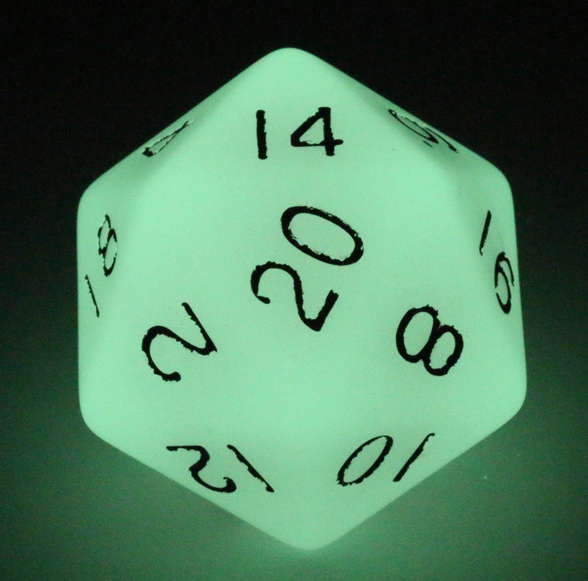 Giant d20 Glow in the Dark Dice