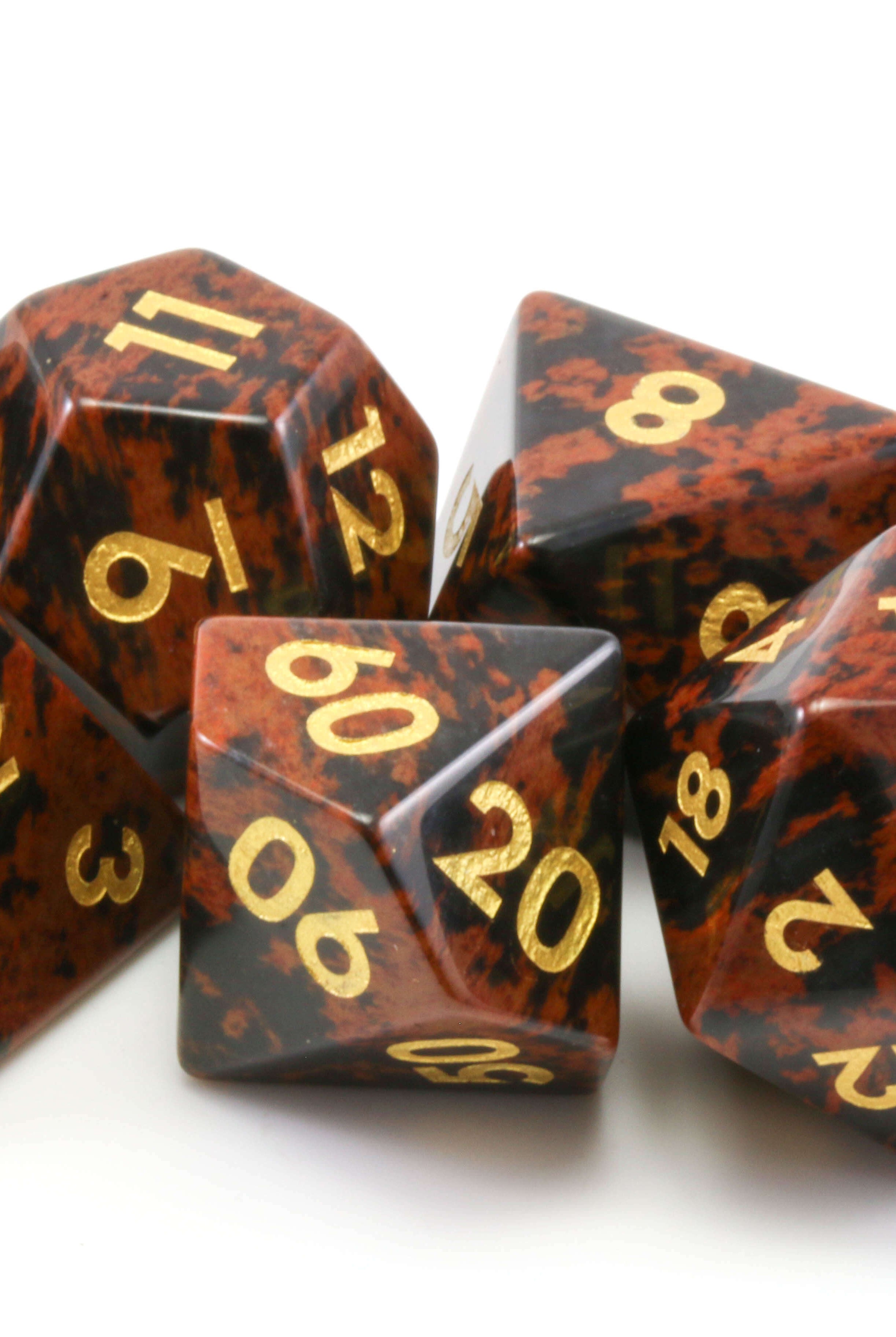 Golden Swan Stone dice 3