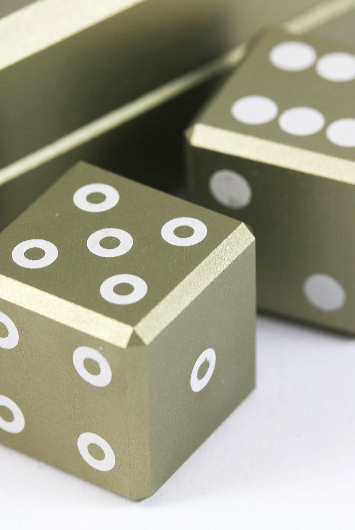 Aluminum d6 dice Desert