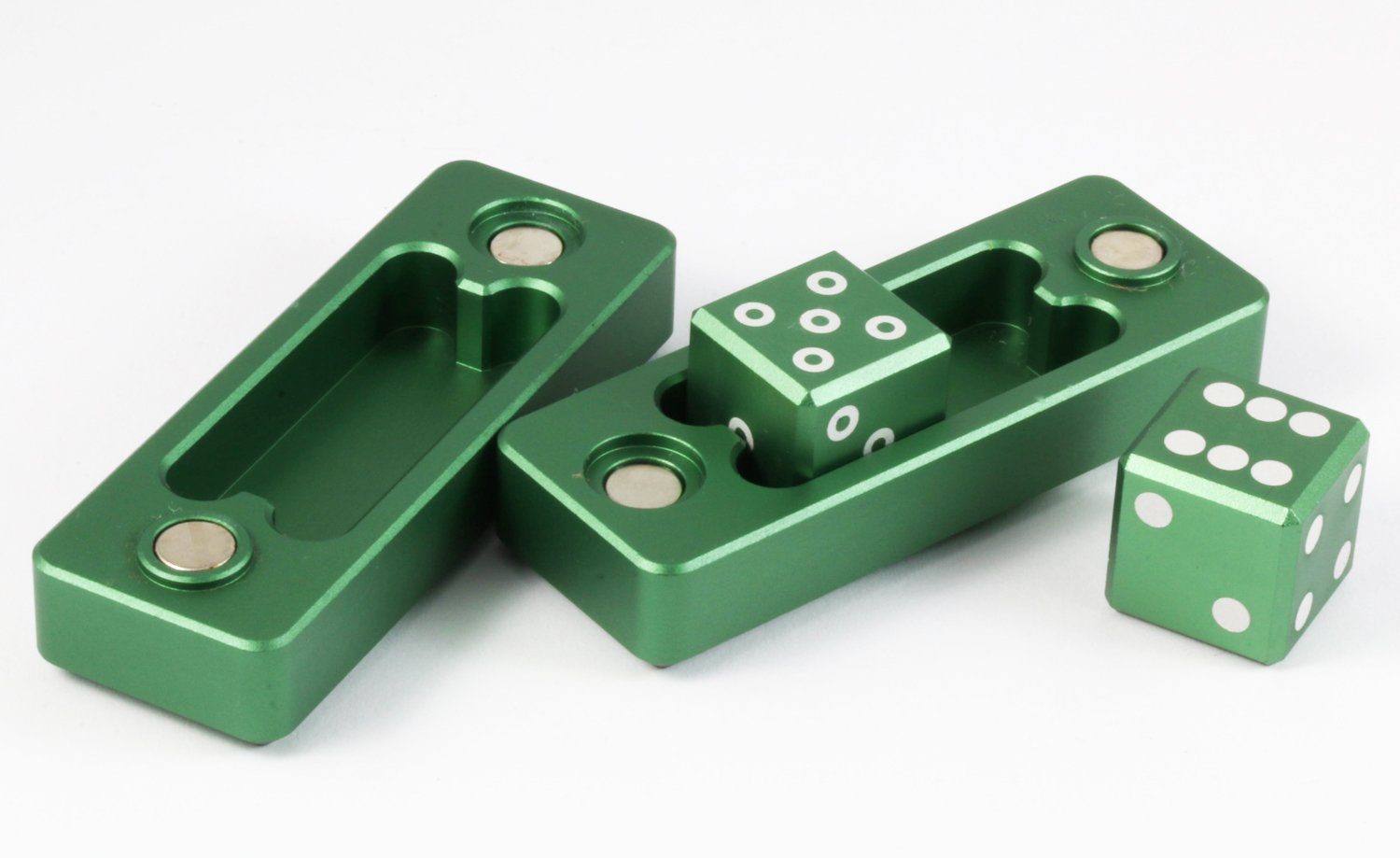 d6 Gravity Dice Emerald