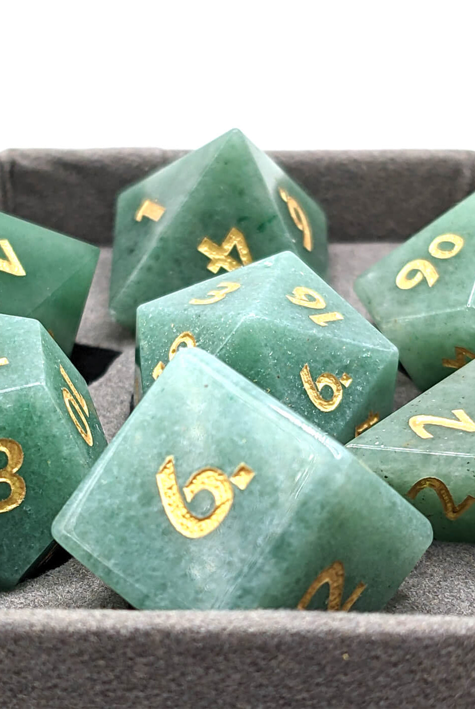 Green Aventurine Gemstone Dice