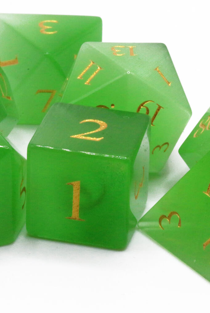 Premium Dice Green DnD