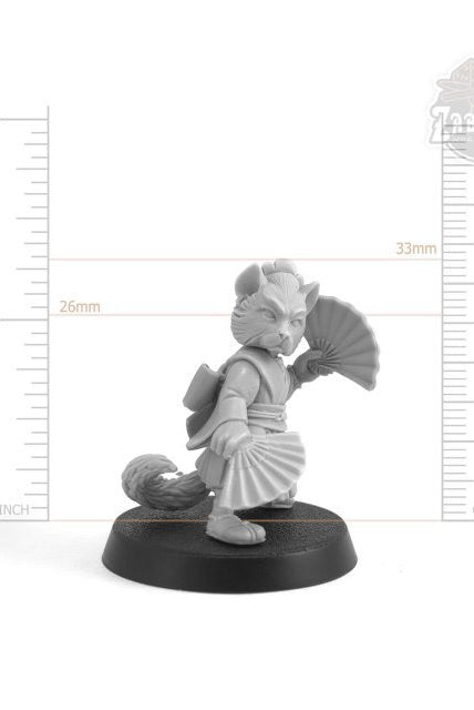 Catfolk Monk Miniature