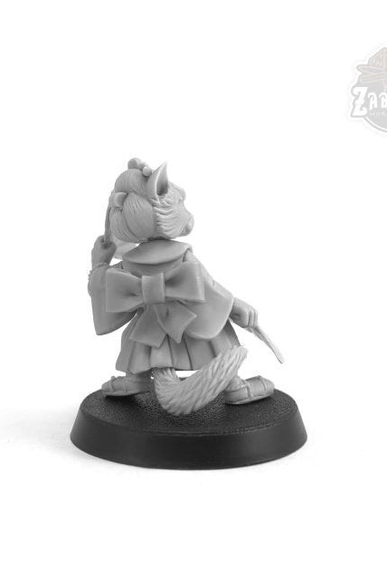 TTRPG Catfolk Fighter Miniature