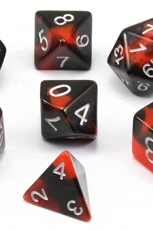 Haunted D&D Dice Red