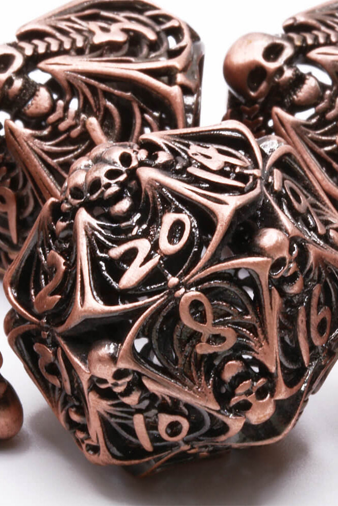 Antique Copper Death Dice