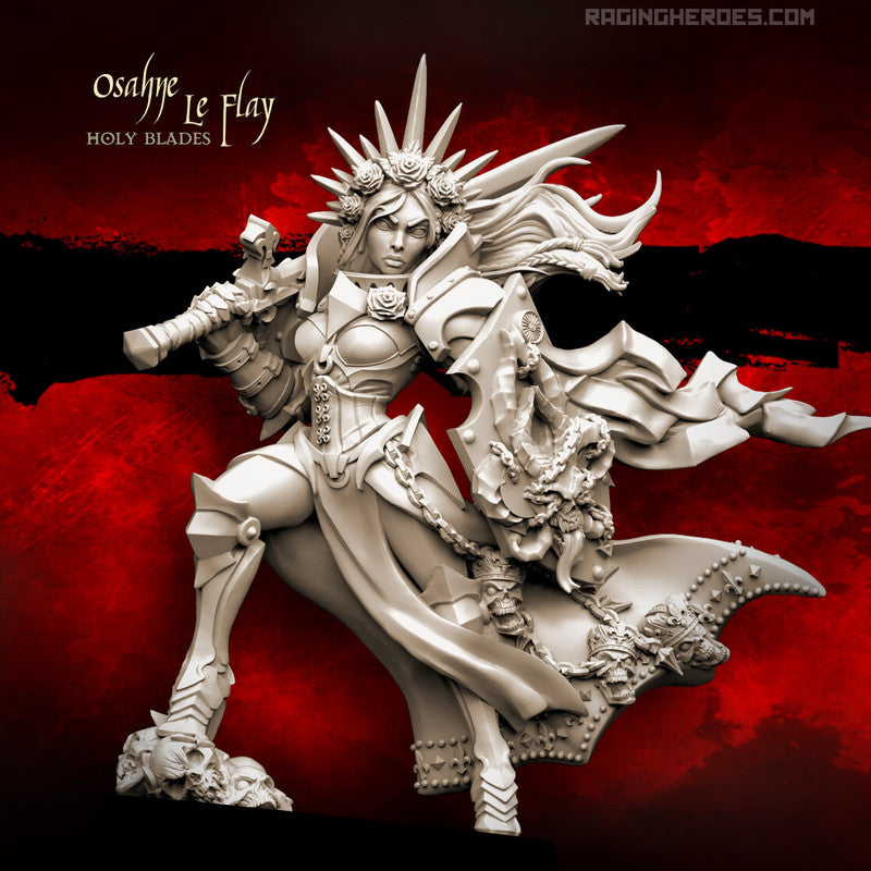 Raging Heroes Miniatures (Osahne Le Flay, Holy Blades Champion)