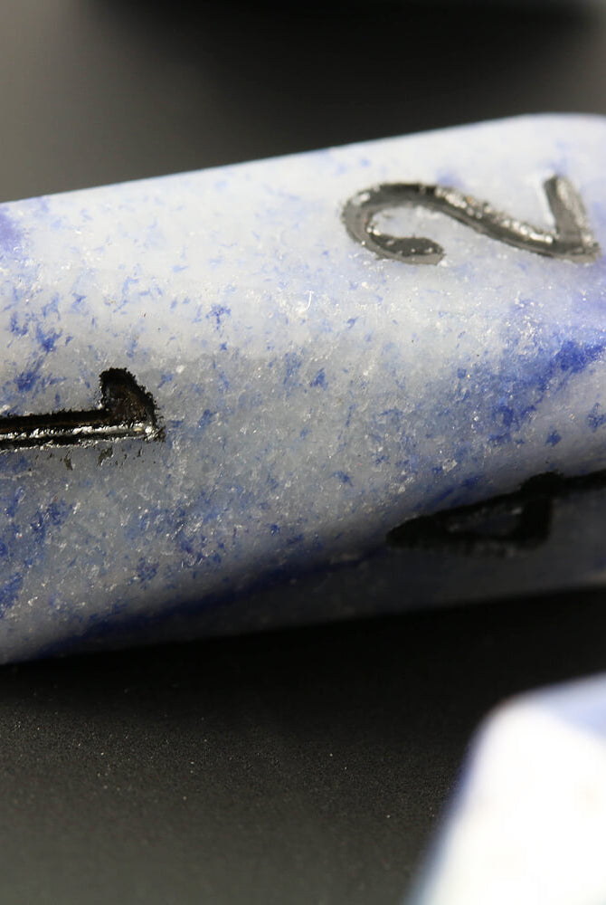 Crystal Stone Dice Blue Jasper