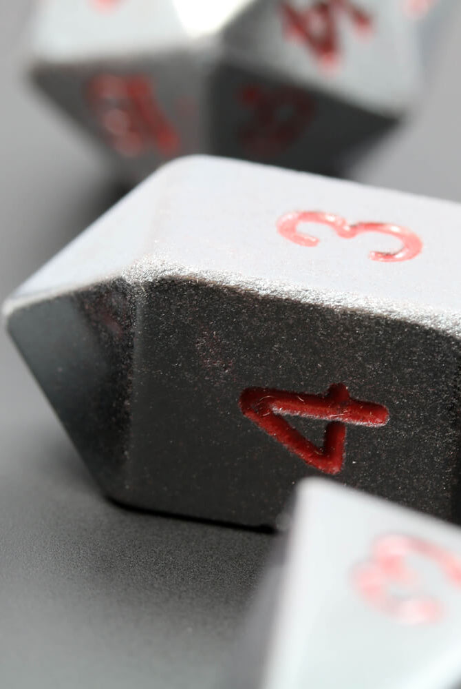 D&D Stone Hematite Dice