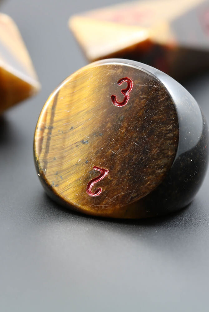 d3 RPG Dice Tiger Eye