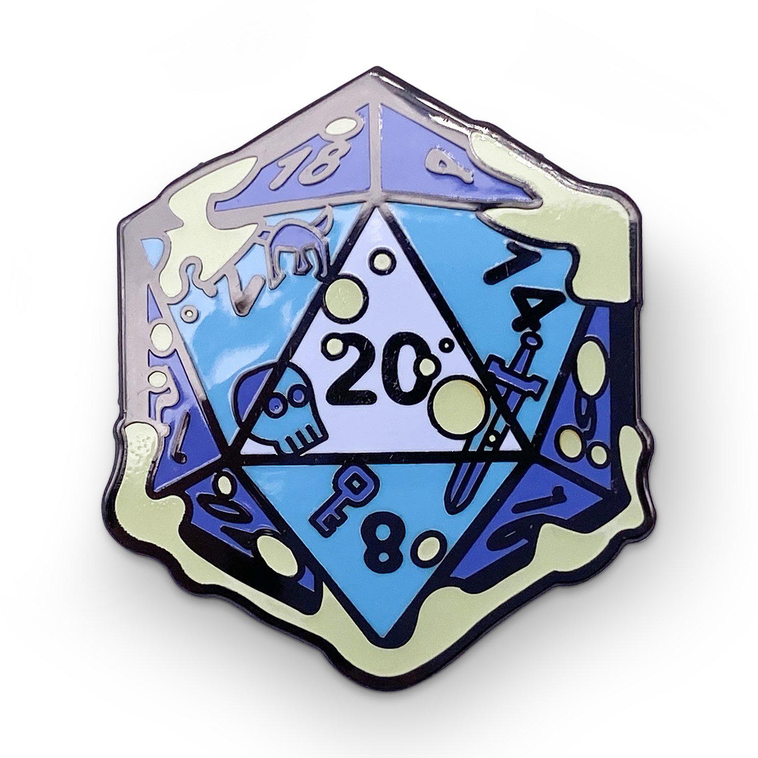 Gelatinous Blue D20