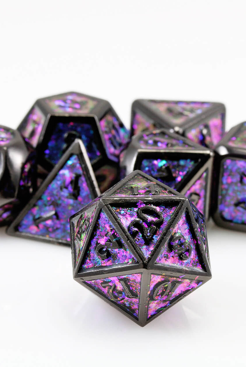 Enamel Dice Prismatic Purple 2