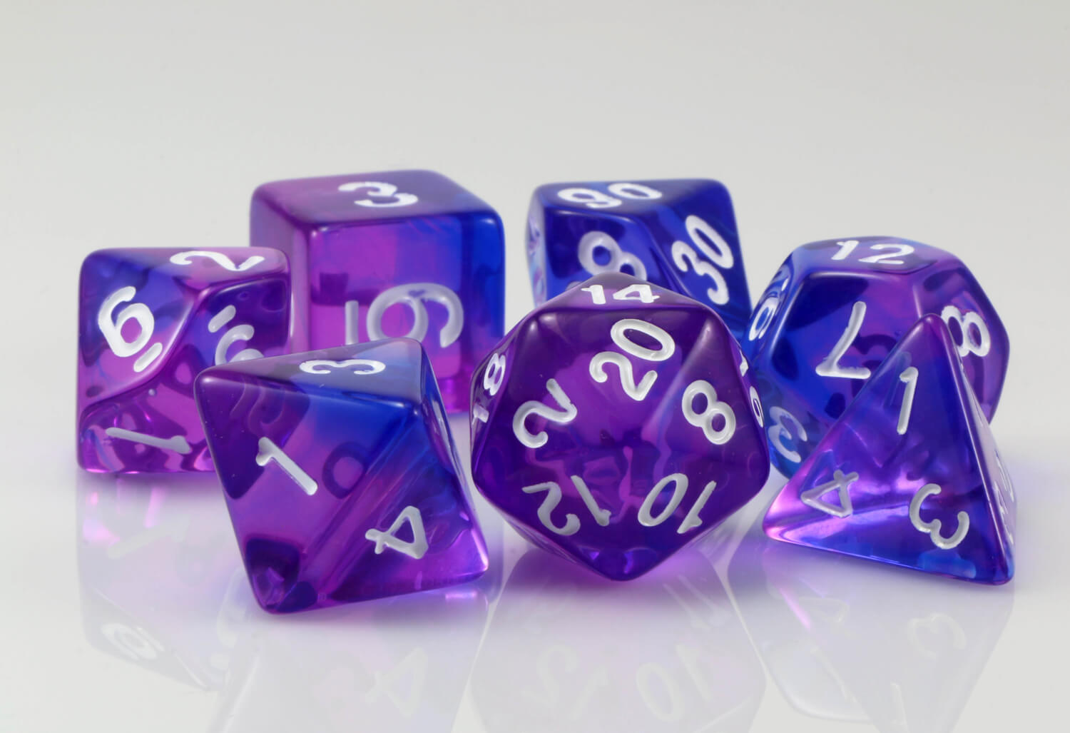 D&D Dice Indigo Sky