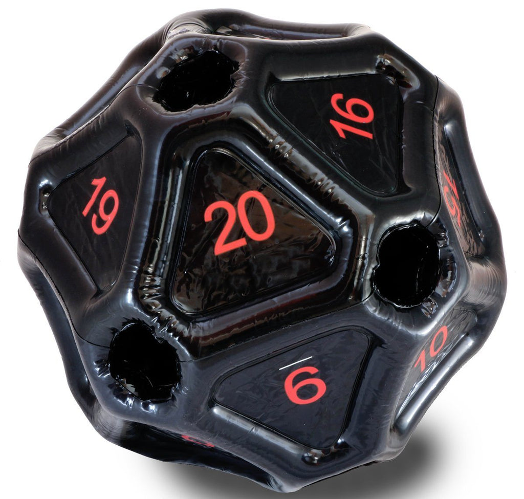 Inflatable d20 Dice Black