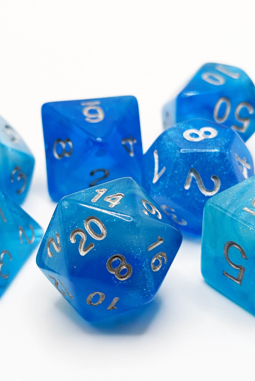 Blue Ice storm ttrpg dice