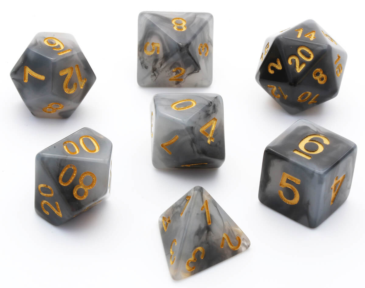 dnd dice jade black
