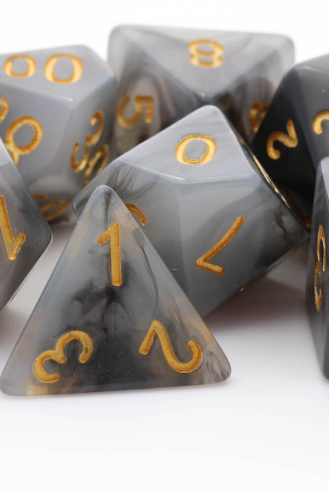 rpg dice black jade