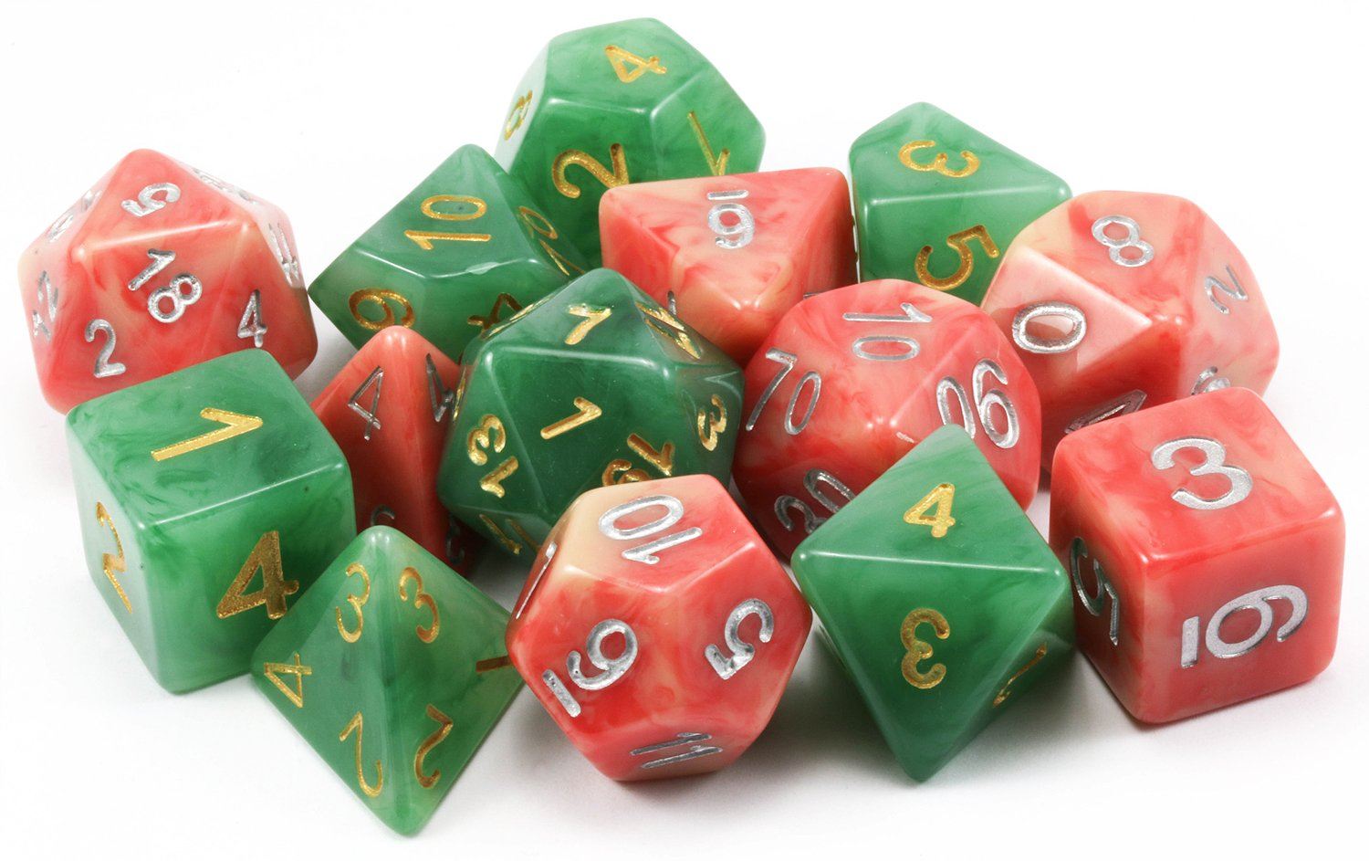 RPG Dice Jade Rose