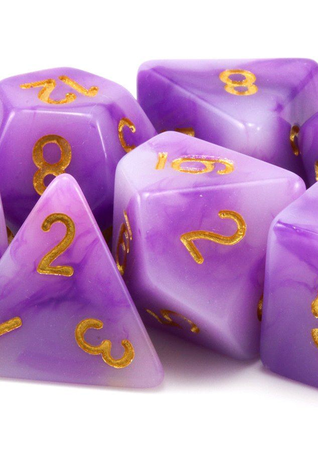 Jade dice purple