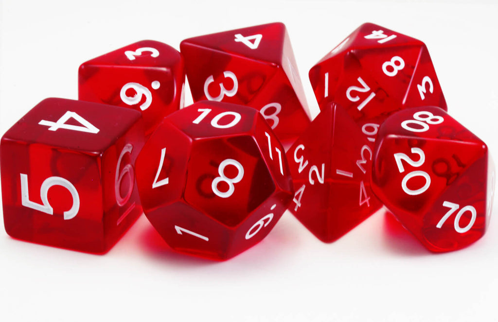 Giant Dice Transulcent Red 2