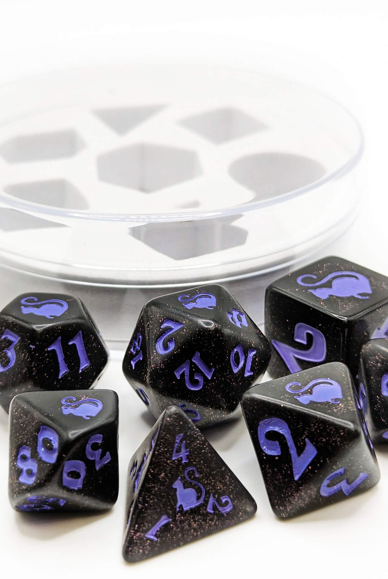 kitty clacks dice magic cat for dnd games