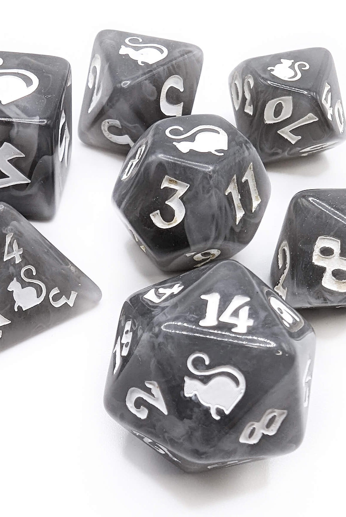 Tom Cat dice used for dungeons and dragons