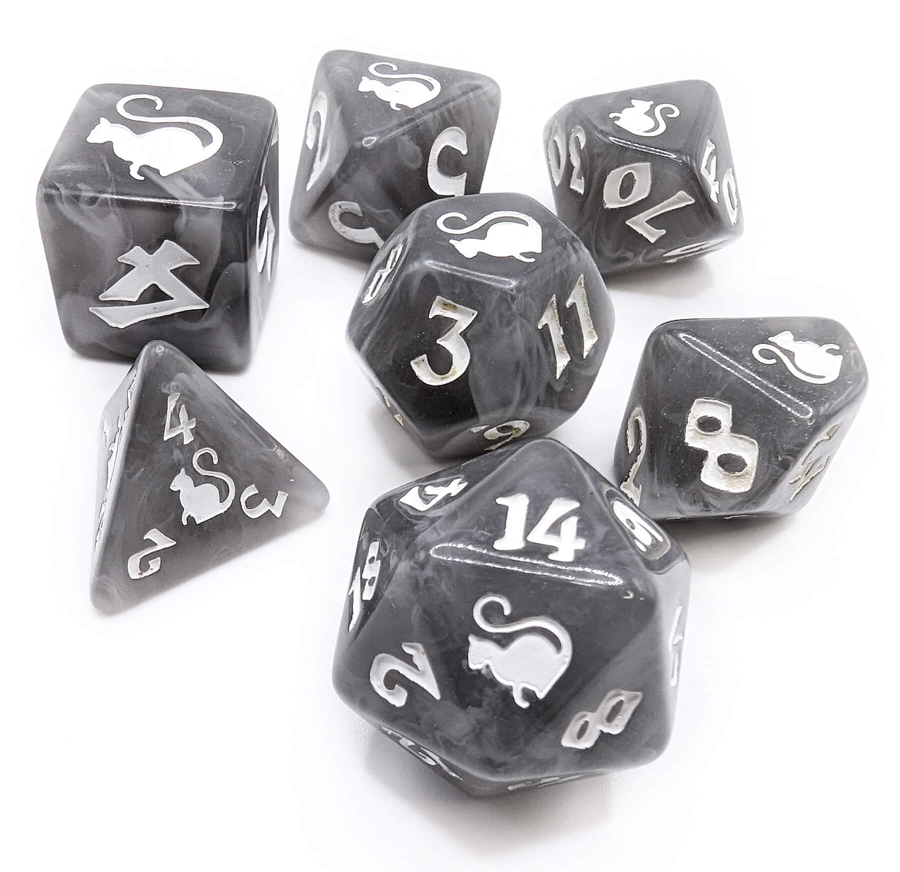Tom Cat dice used for dungeons and dragons