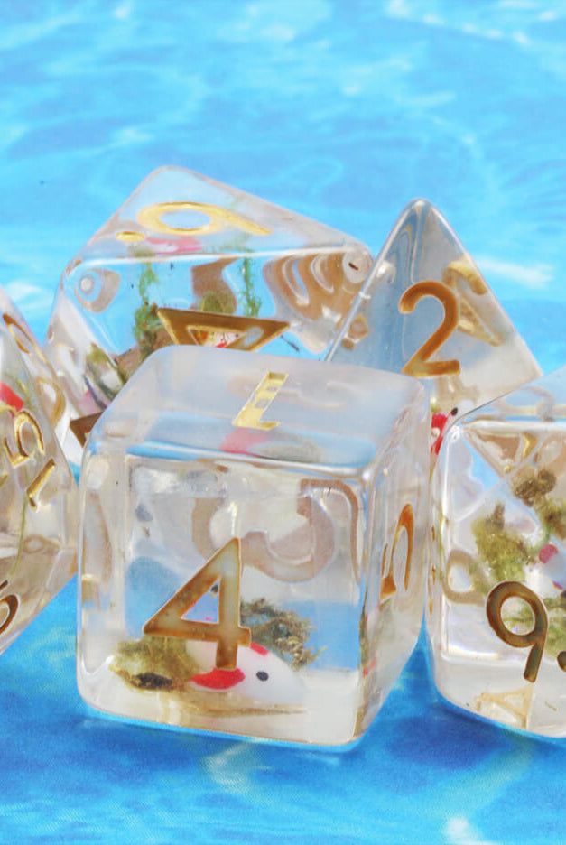 Koi Fish TTRPG Dice 2