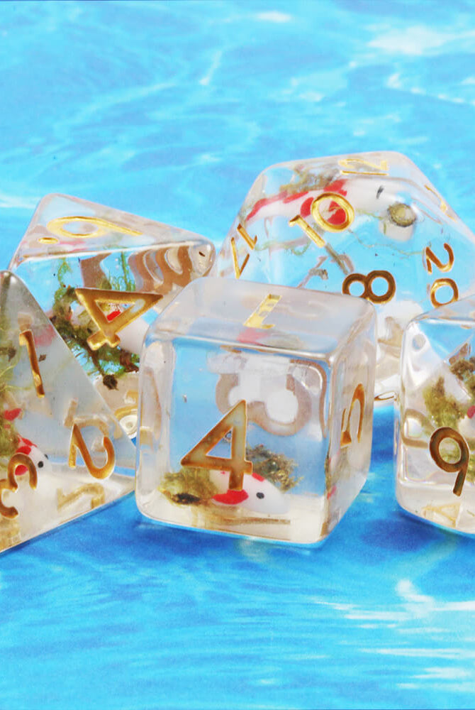Koi Fish TTRPG Dice 3