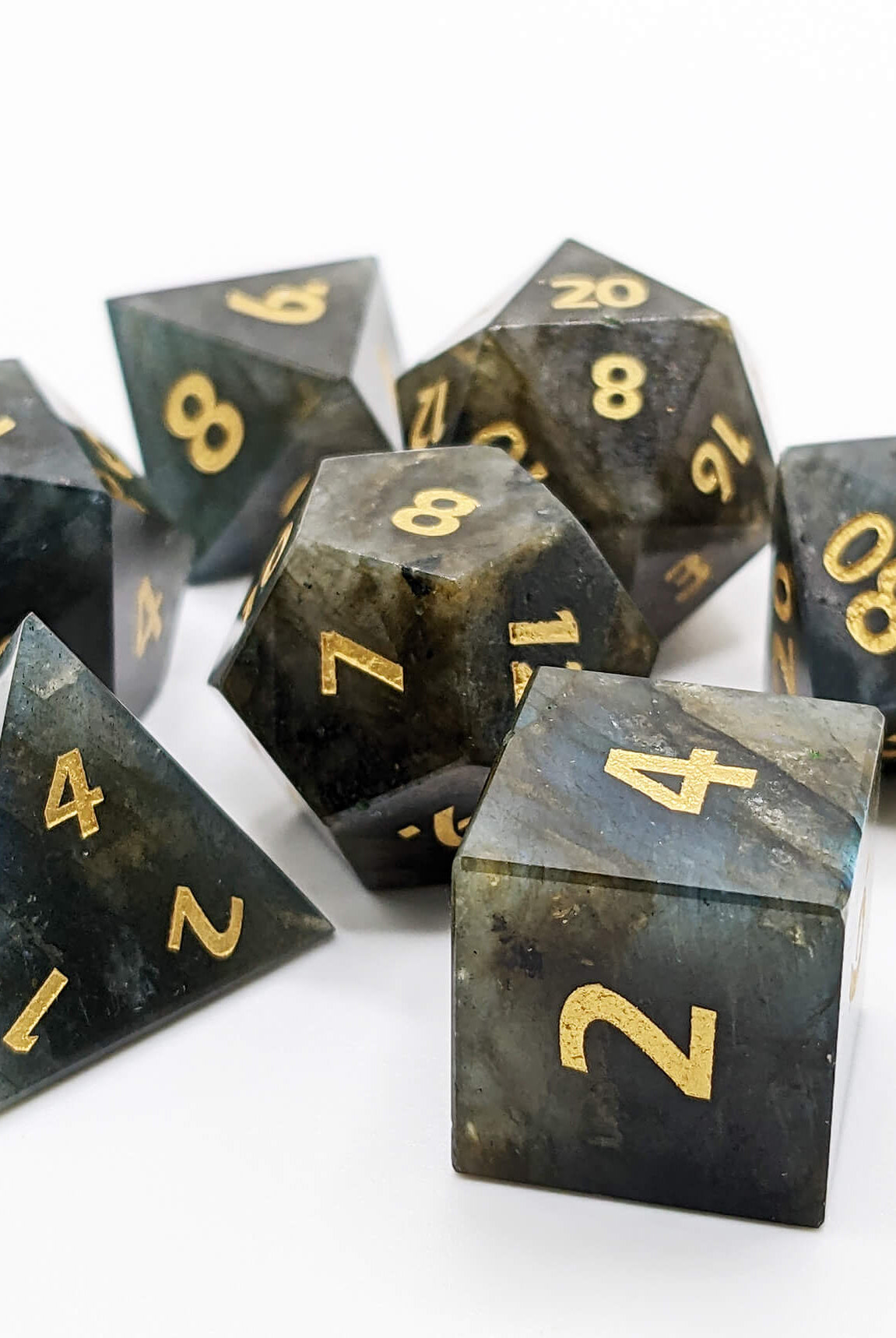 Labradorite Dice natural stone