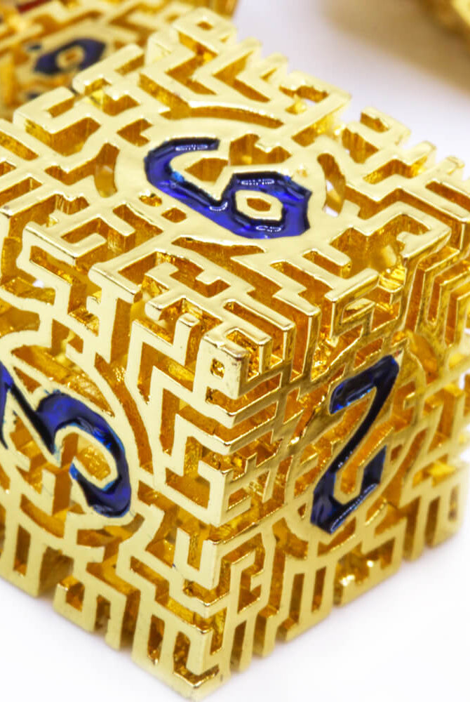 Labyrinth Gold d6 Dice