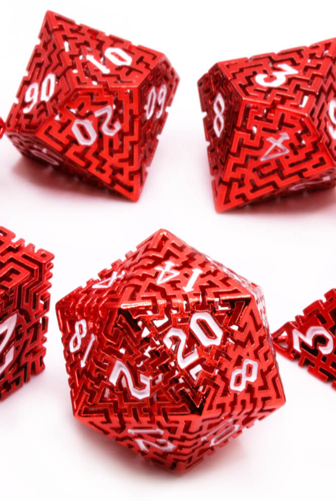 Labyrinth Red TTRPG Dice