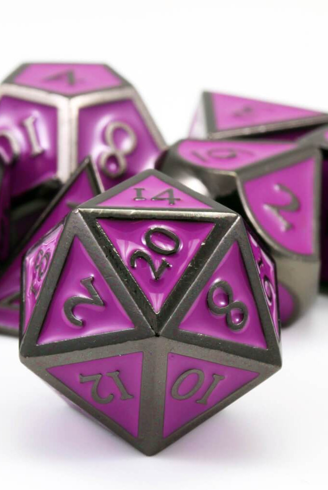 Enamel D&D Dice Purple