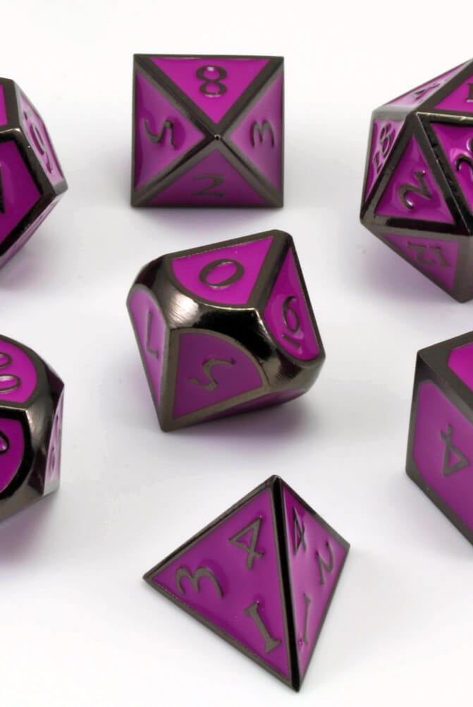 Enamel D&D Dice Purple 3