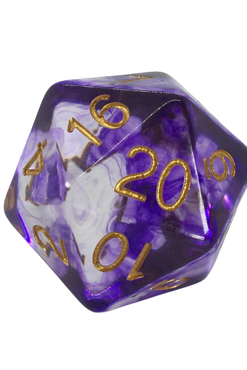Chonky extra large d20 purple majesty